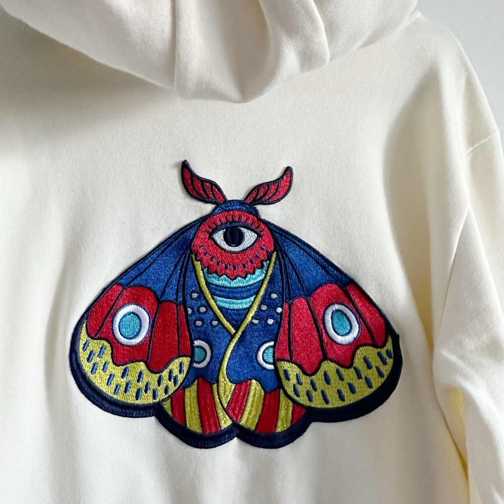 Adidas Cream Hoodie and Black Pants Set - Picture 13 of 16